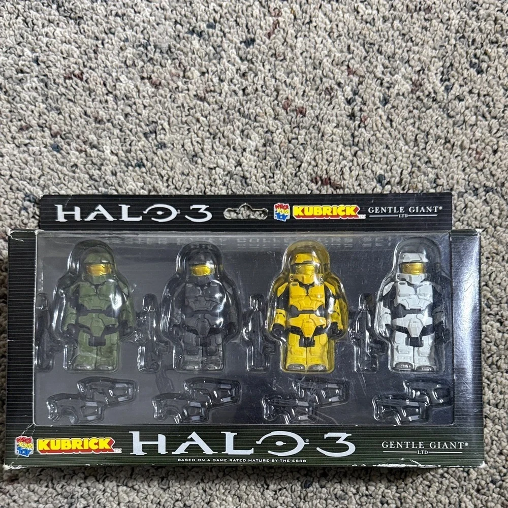 Halo 3 Kubrick Master Chief Collectors Set Spartan Figures From XBox Game NEW